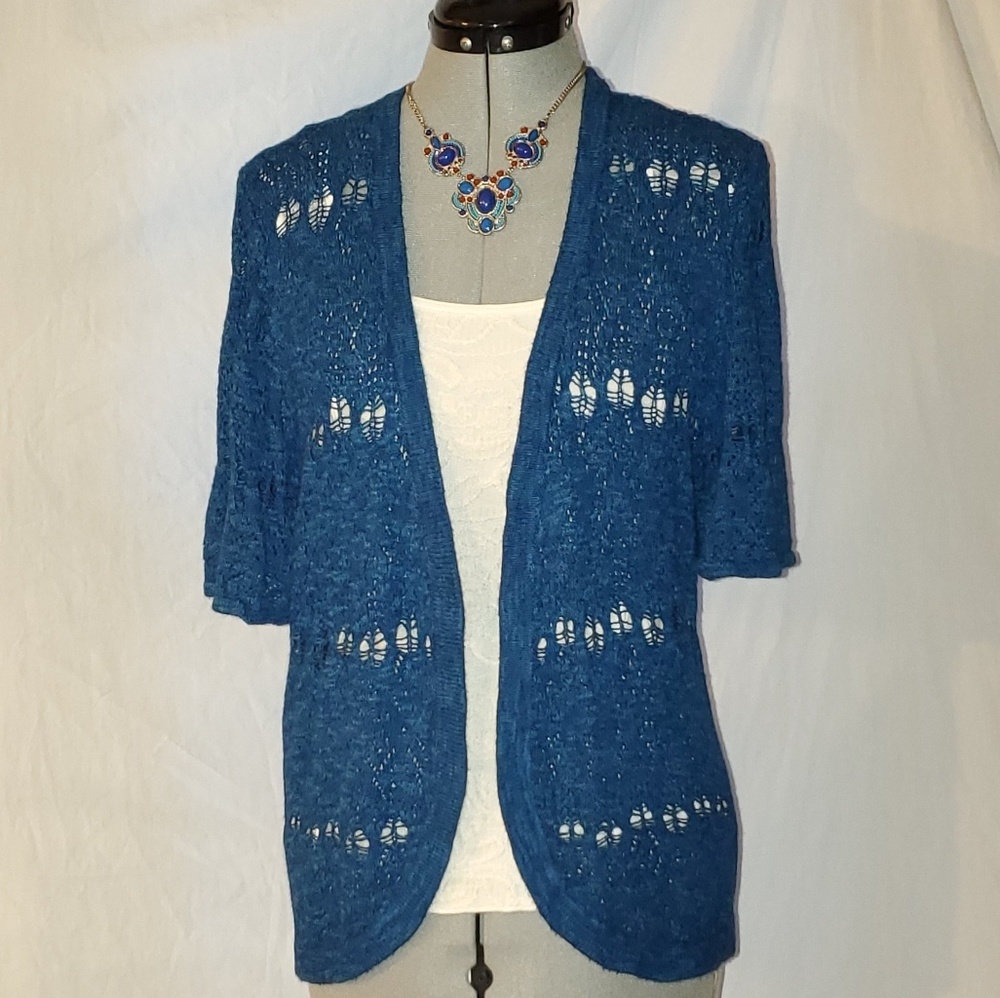 89th & Madison Blue Cardigan